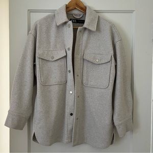 Zara Button Soft Overshirt